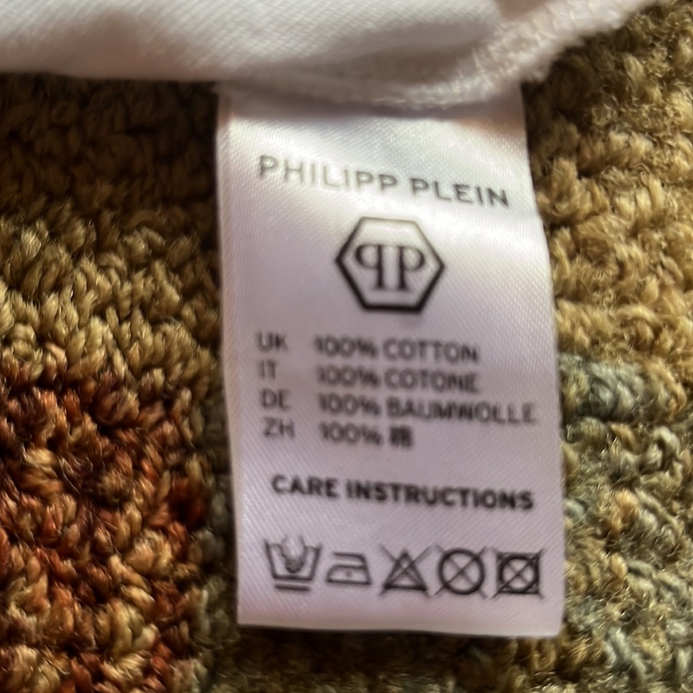 Authentic Philipp Plein 'Skull & Flowers' Studded Couture Tee - Picture 11 of 11